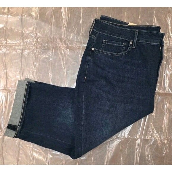 NWT NYDJ Marilyn Straight Crop Cuffed Jeans Size Cool Embrace Size 22 W - Picture 6 of 11